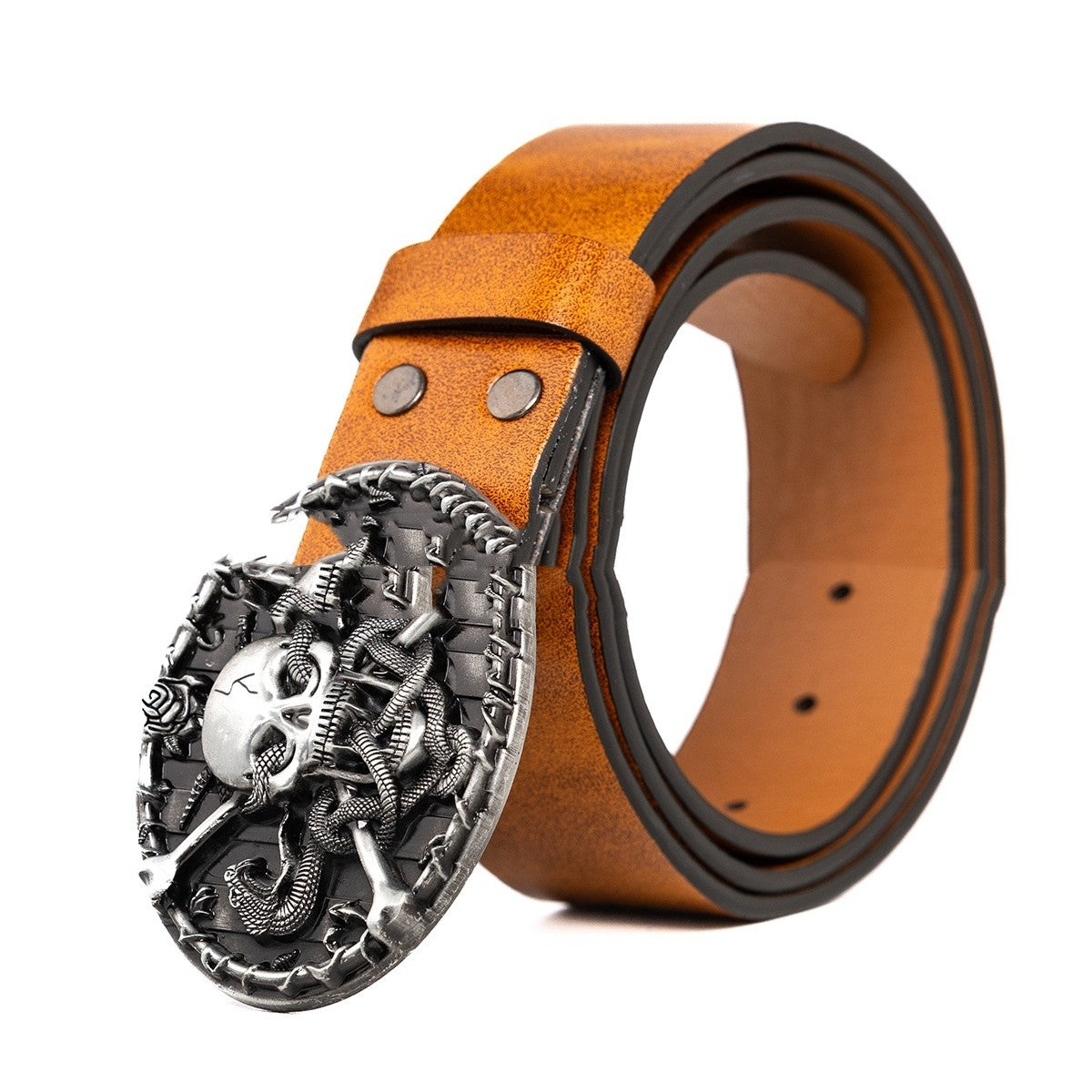 Arven Retro Alloy Buckle PU Belt