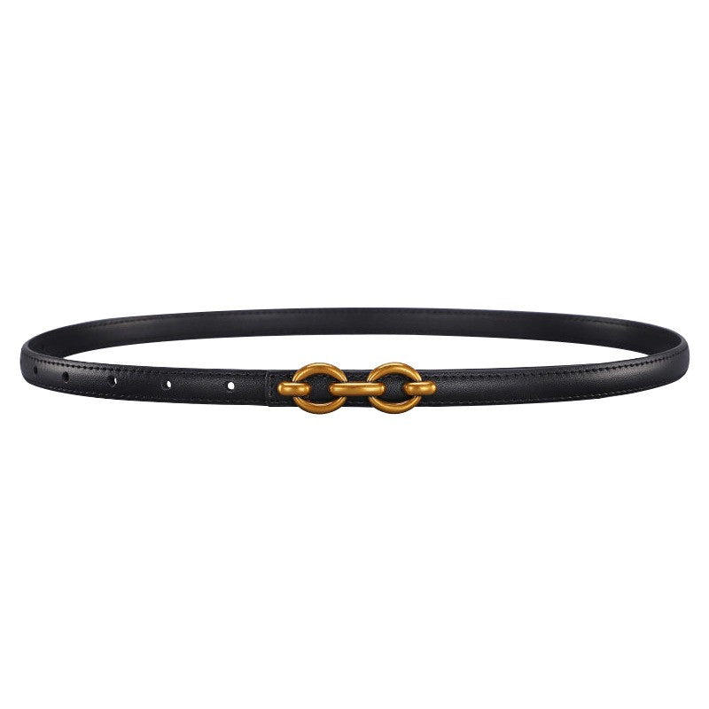 Aurielle Slim Leather Belt