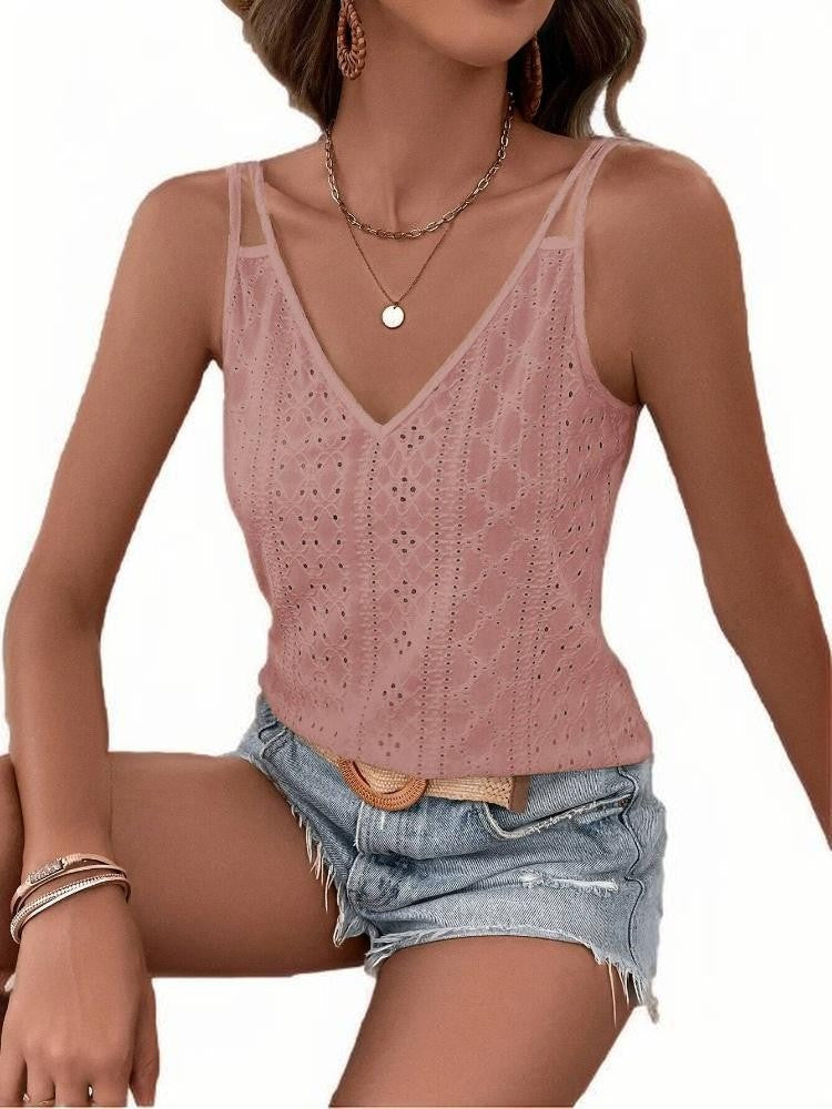 Maelis Jacquard V-Neck Cami