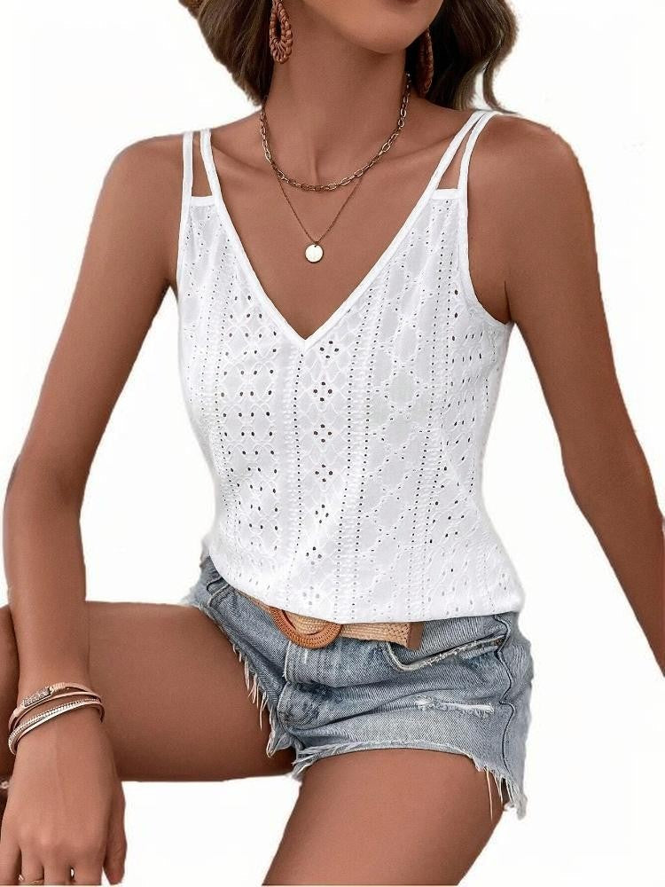 Maelis Jacquard V-Neck Cami