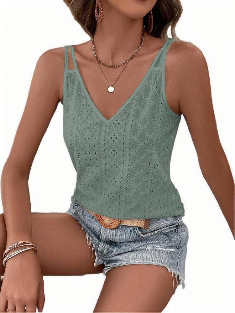 Maelis Jacquard V-Neck Cami