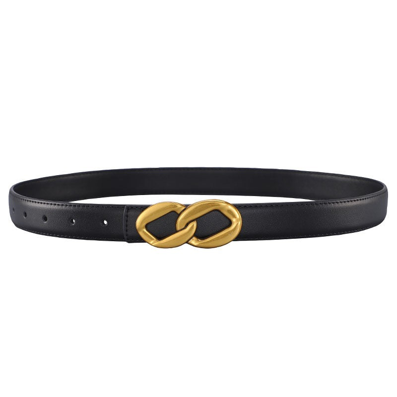 Marien Smooth Buckle Leather Belt