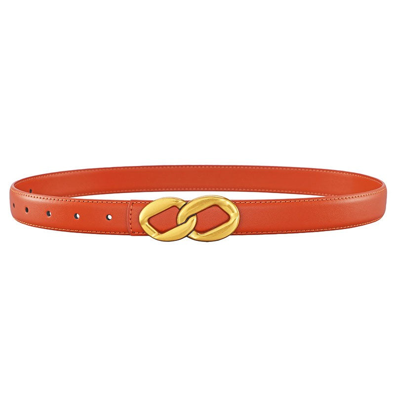 Marien Smooth Buckle Leather Belt