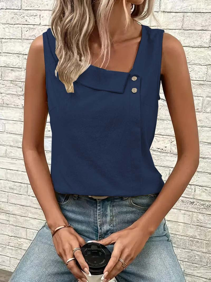 Veyra Buttoned Diagonal Vest