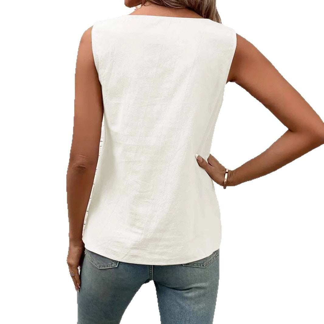 Veyra Buttoned Diagonal Vest