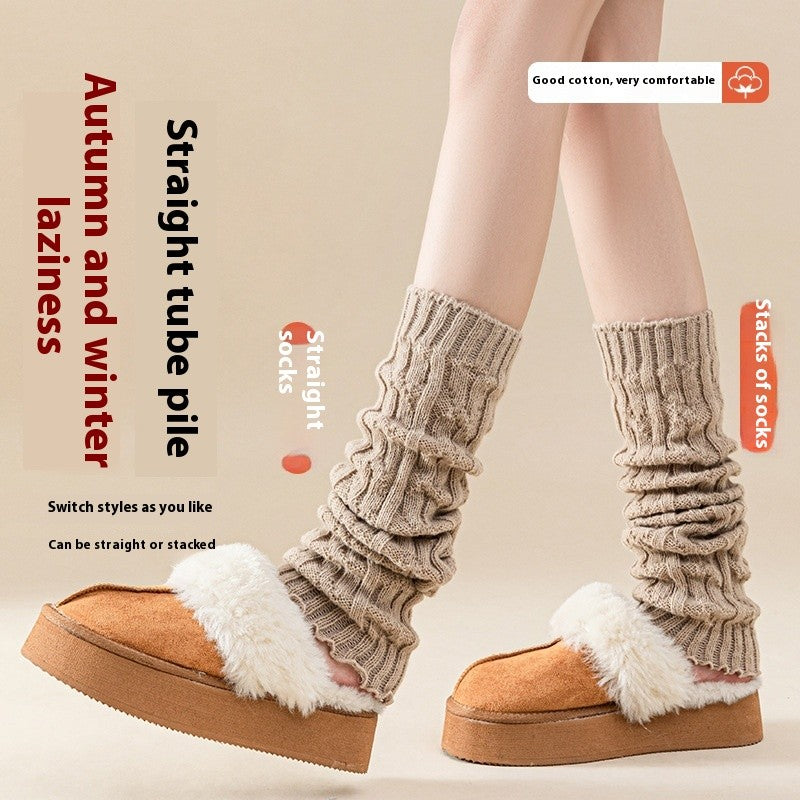 Yuki Long Knit Wool Socks