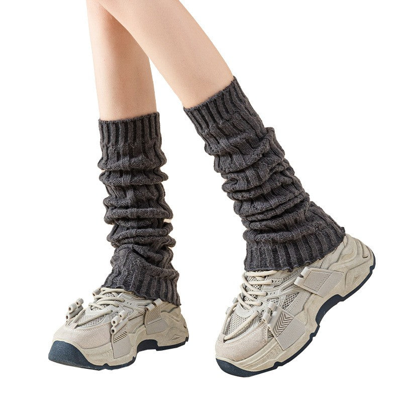 Yuki Long Knit Wool Socks