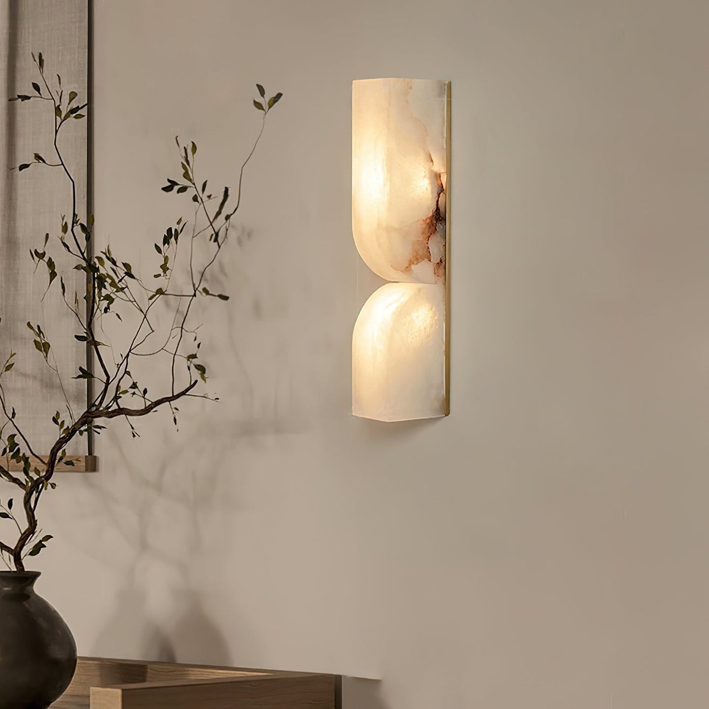 Alabaster Essence Vertical Wall Sconce
