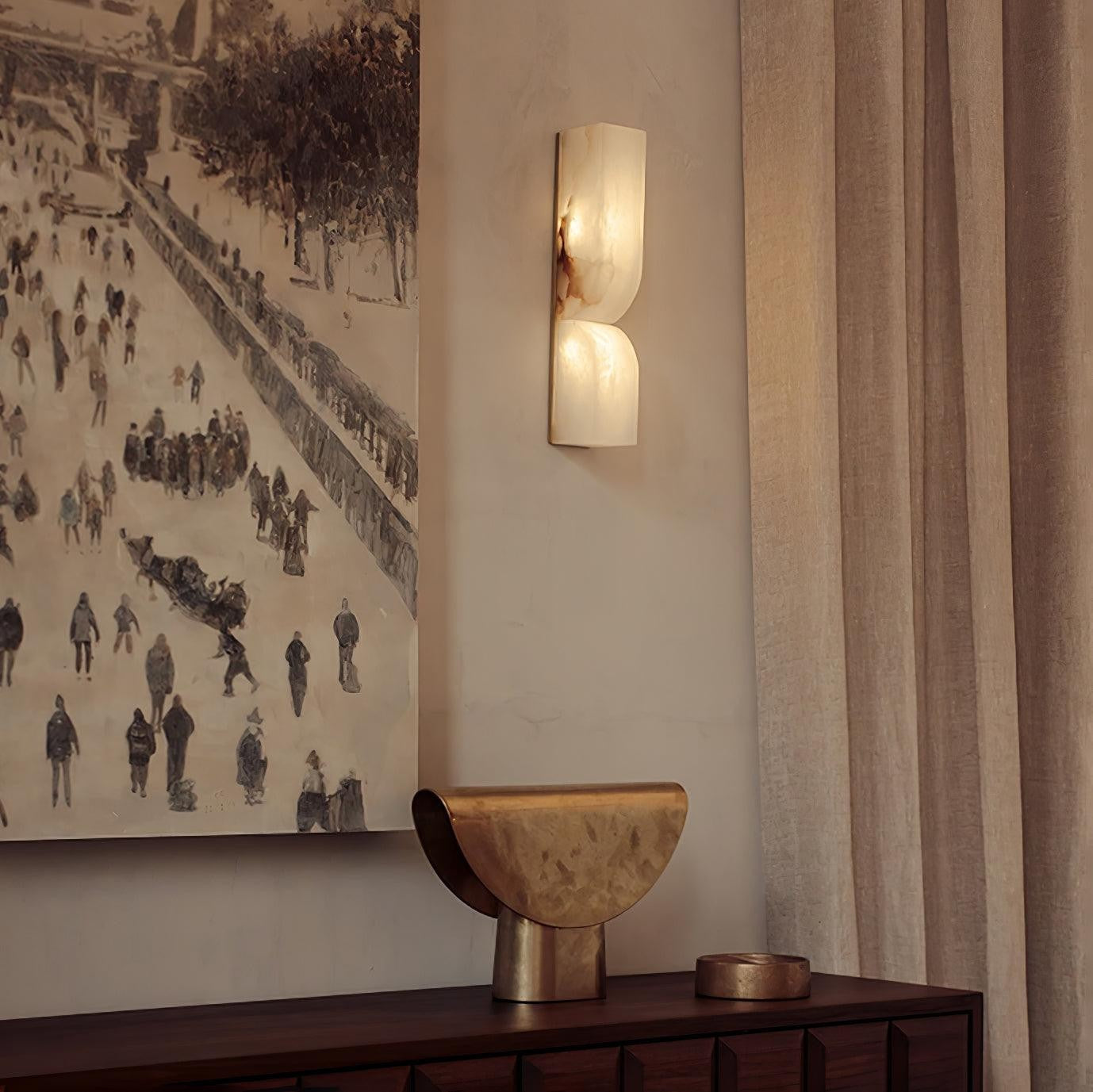 Alabaster Essence Vertical Wall Sconce