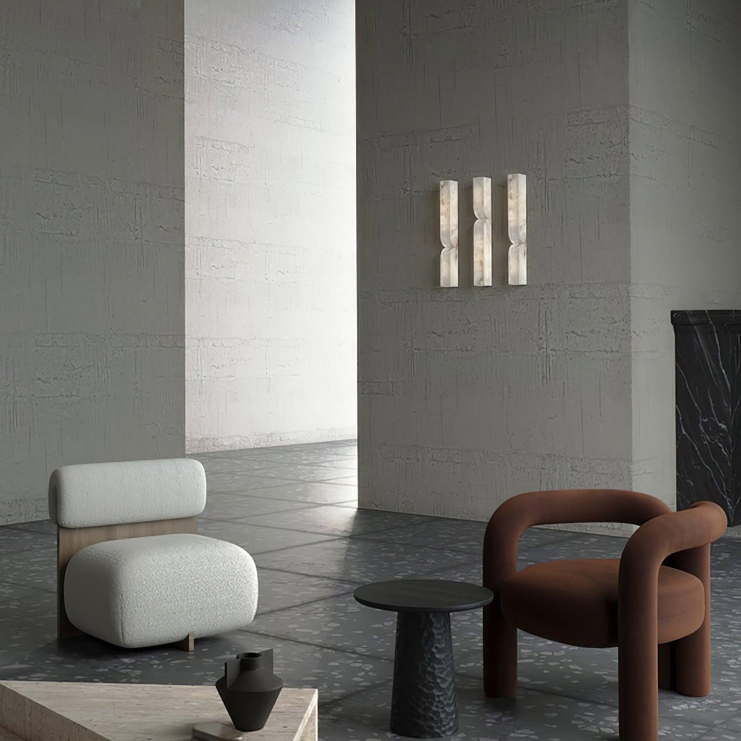 Alabaster Essence Vertical Wall Sconce