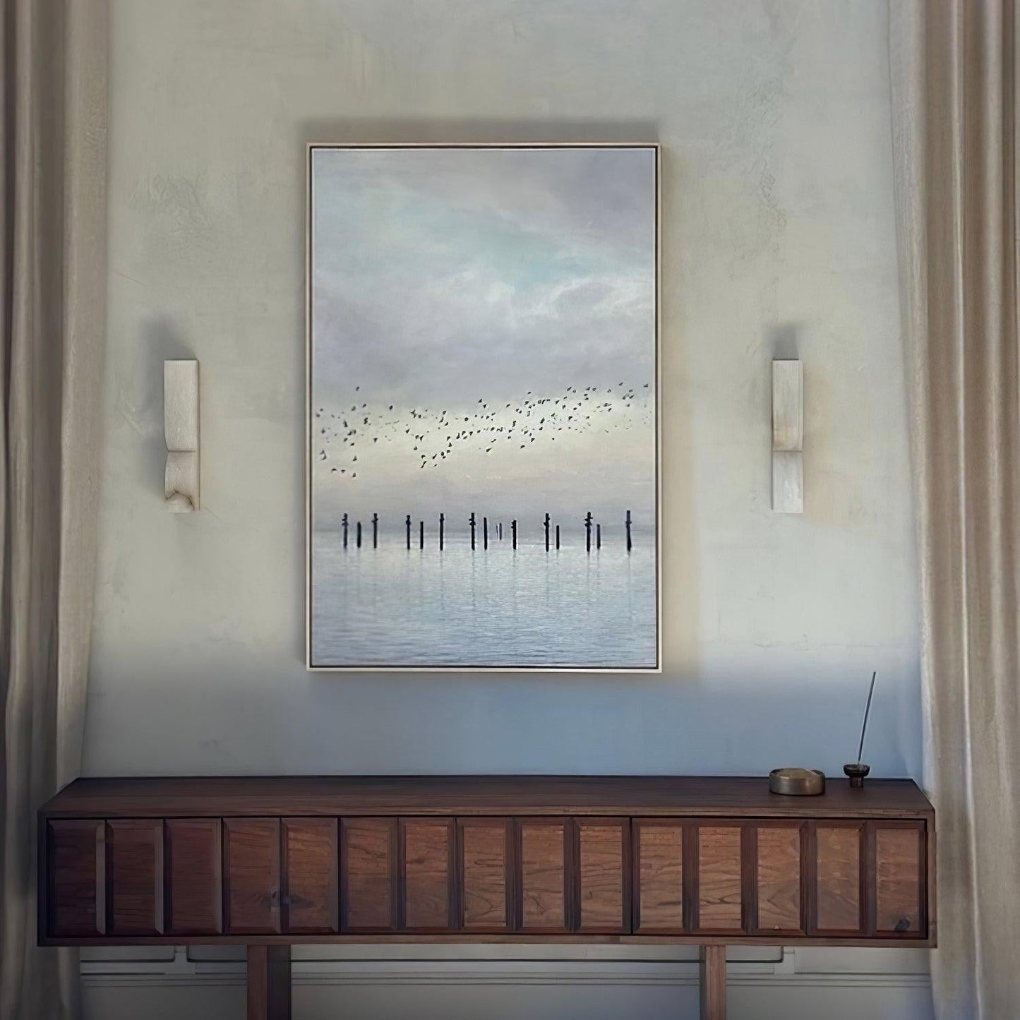 Alabaster Essence Vertical Wall Sconce