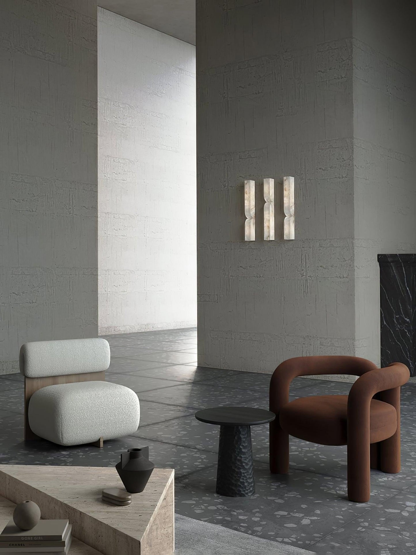 Alabaster Essence Vertical Wall Sconce