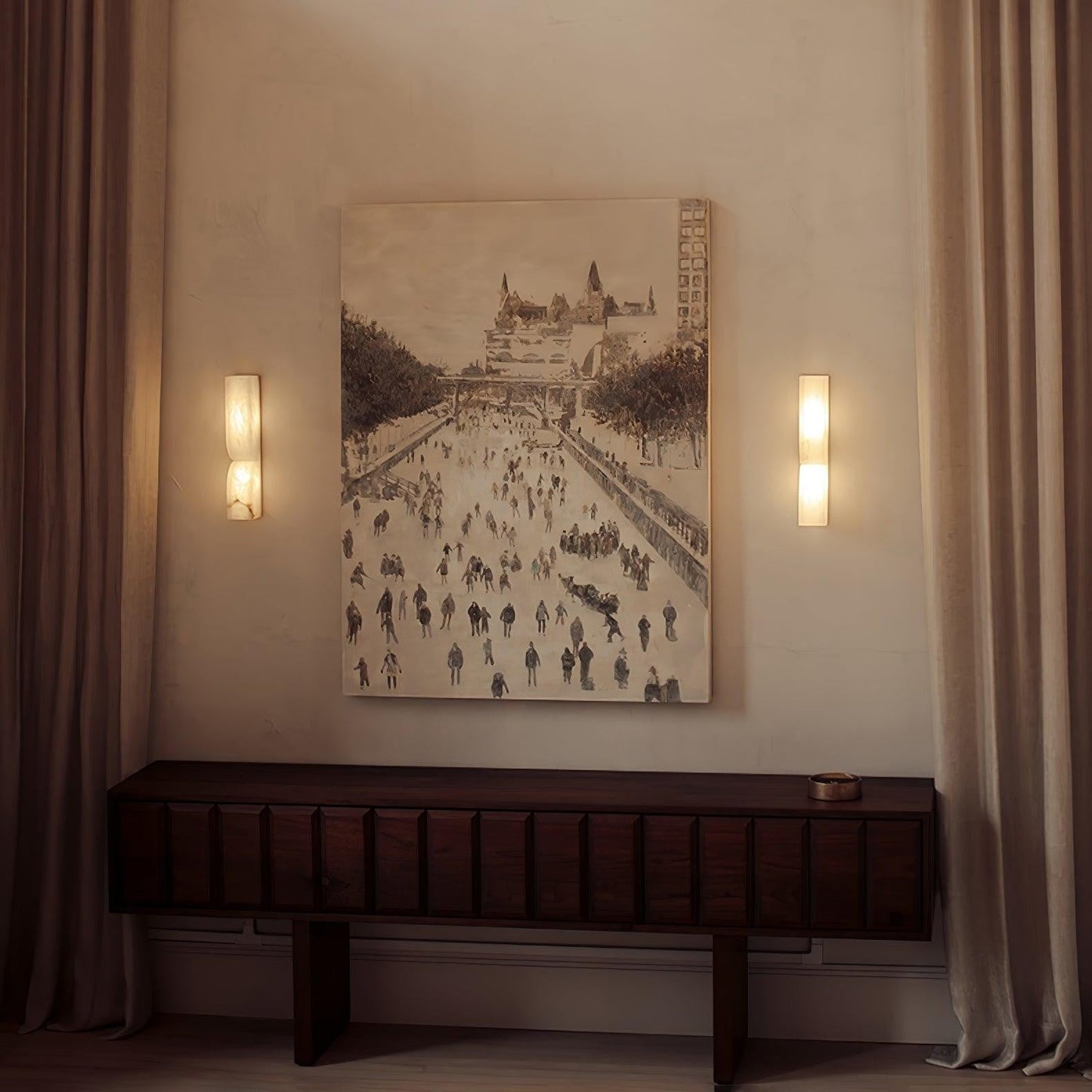 Alabaster Essence Vertical Wall Sconce