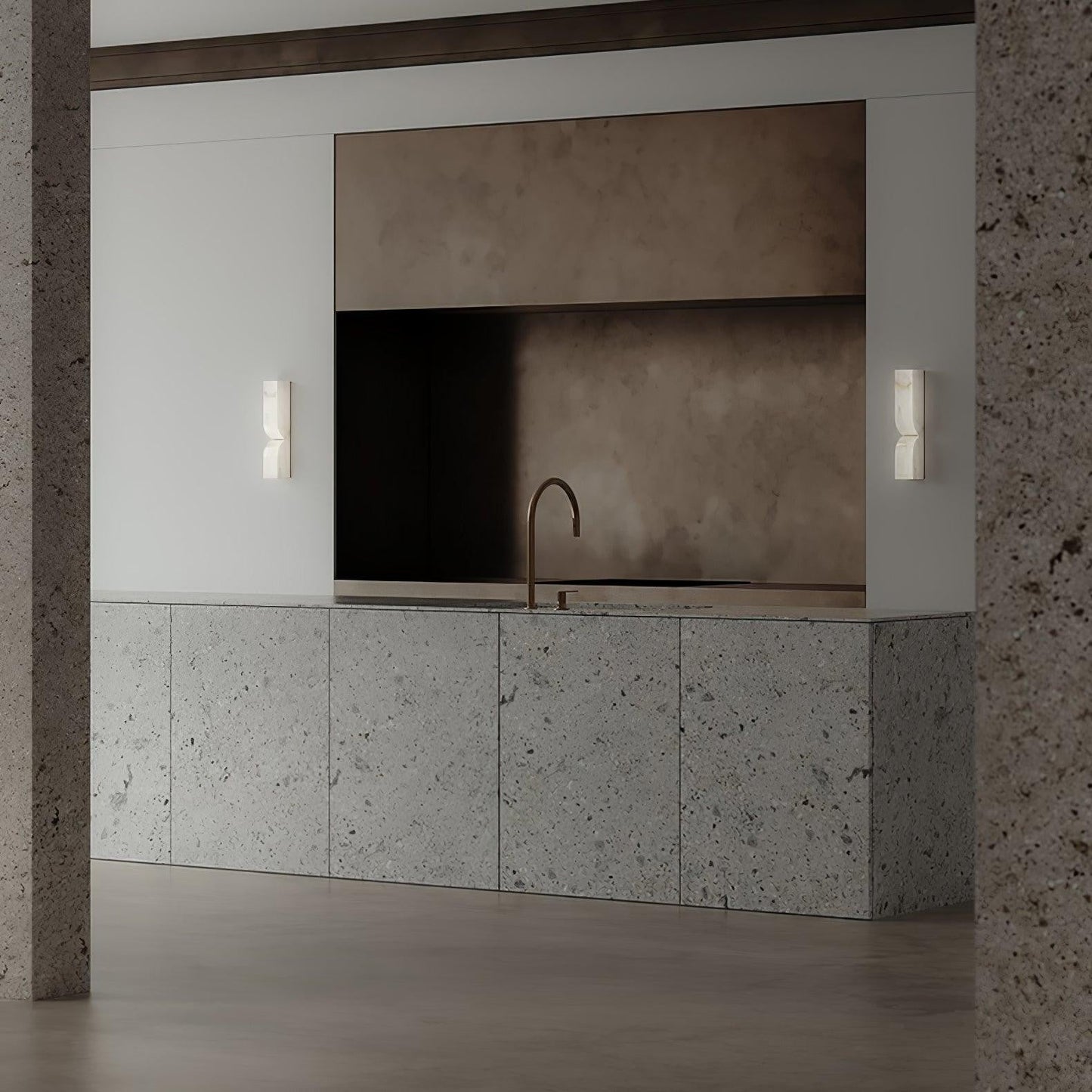 Alabaster Essence Vertical Wall Sconce