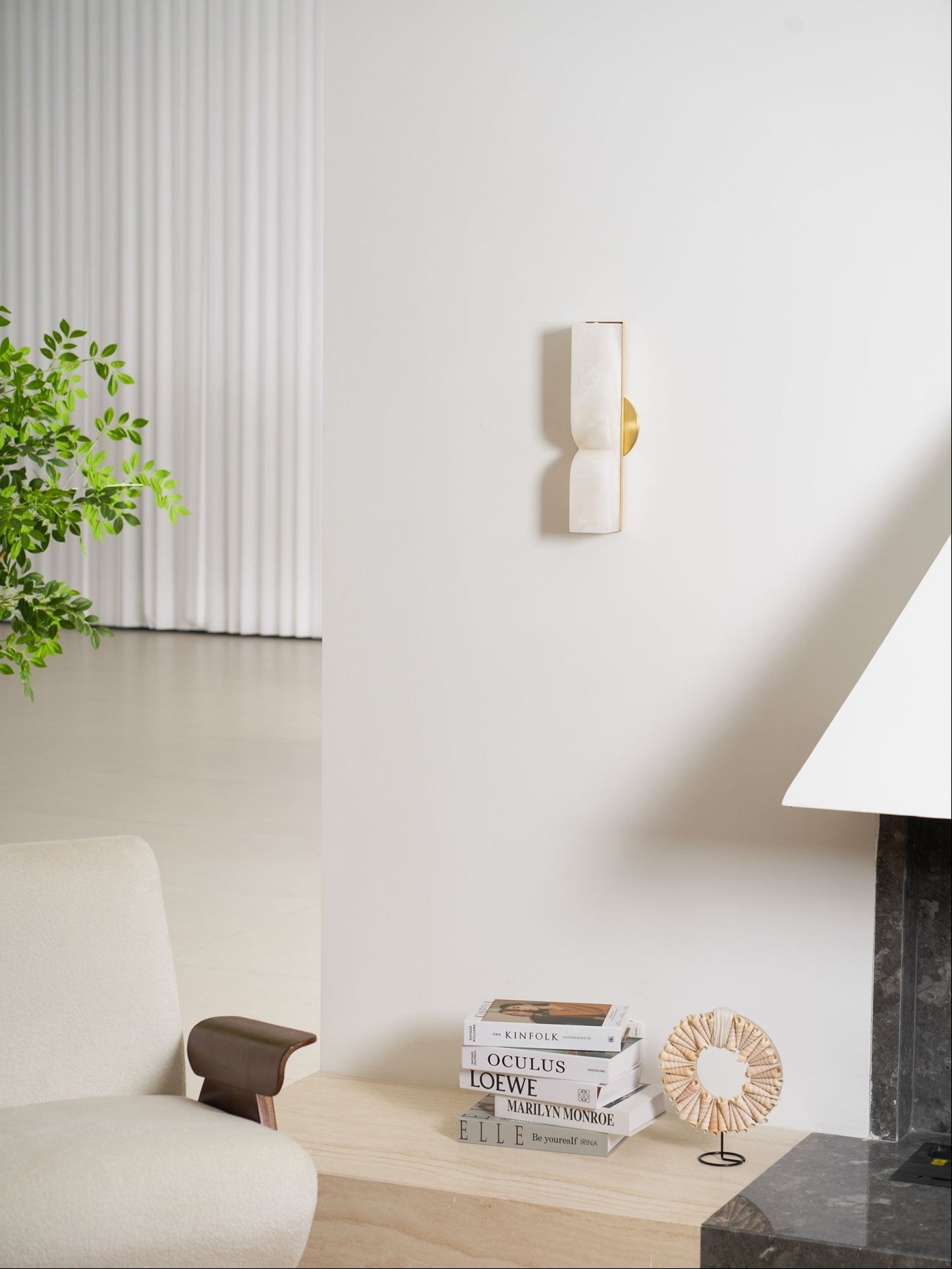 Alabaster Essence Vertical Wall Sconce