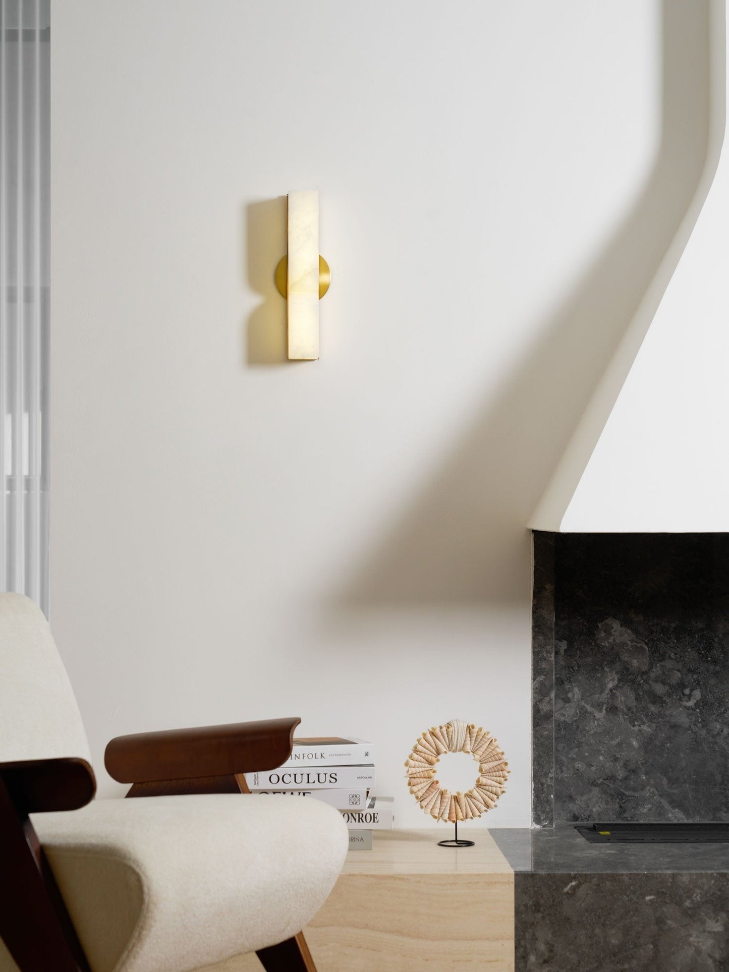 Alabaster Essence Vertical Wall Sconce