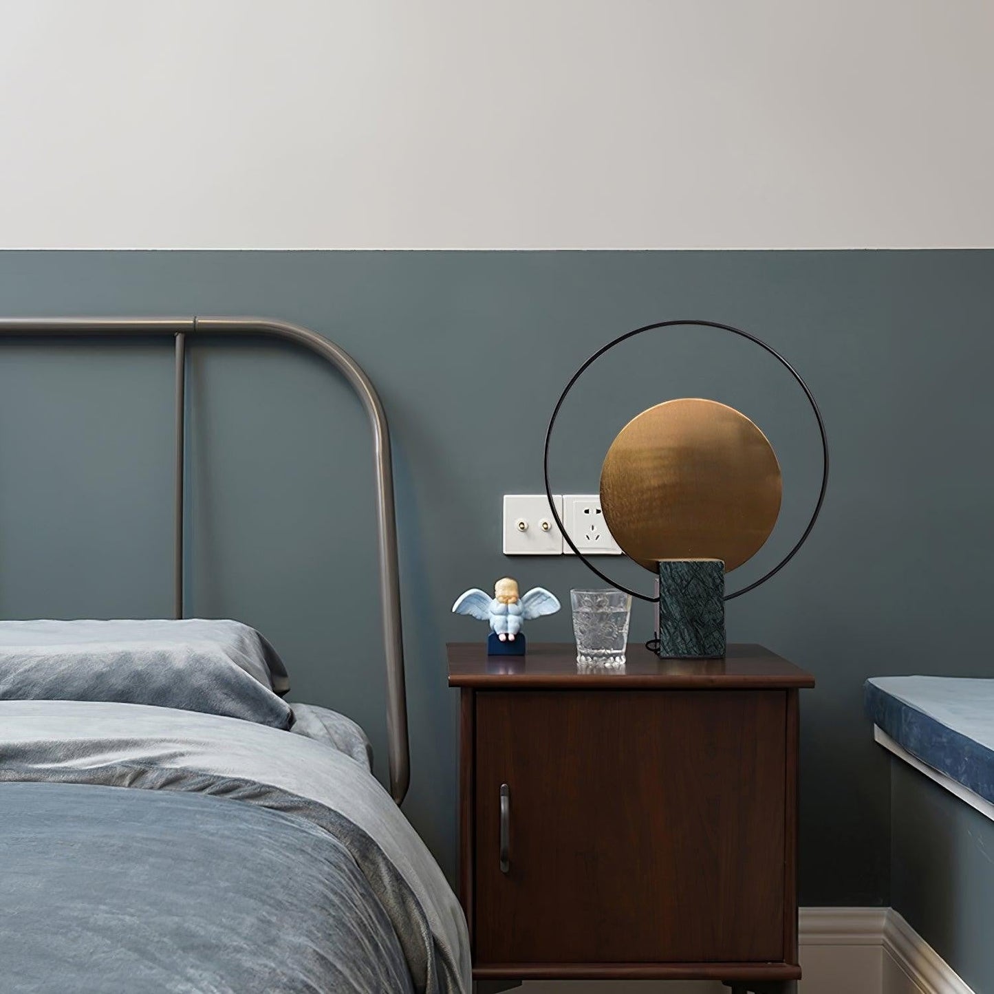 Camden Hoop Marble Base Table Lamp