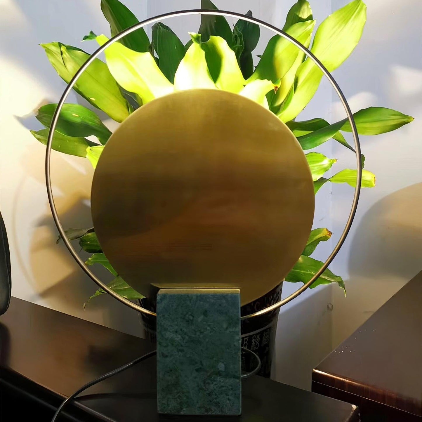 Camden Hoop Marble Base Table Lamp