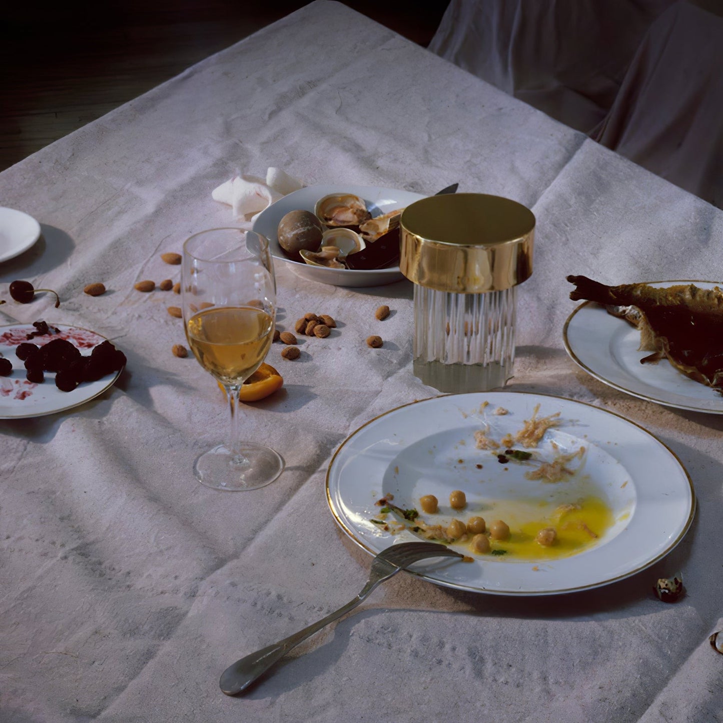 Column Glow Portable Glass Table Lamp