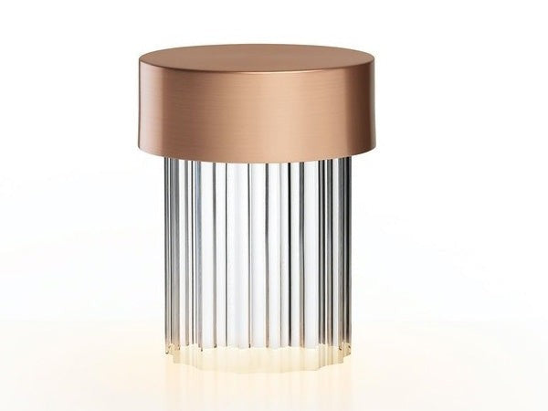 Column Glow Portable Glass Table Lamp
