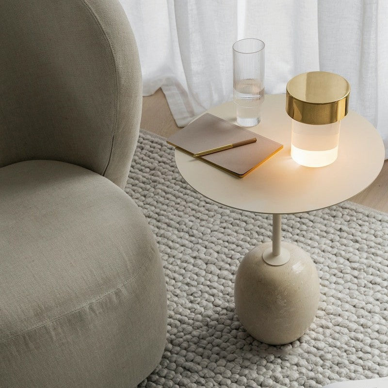 Column Glow Portable Glass Table Lamp