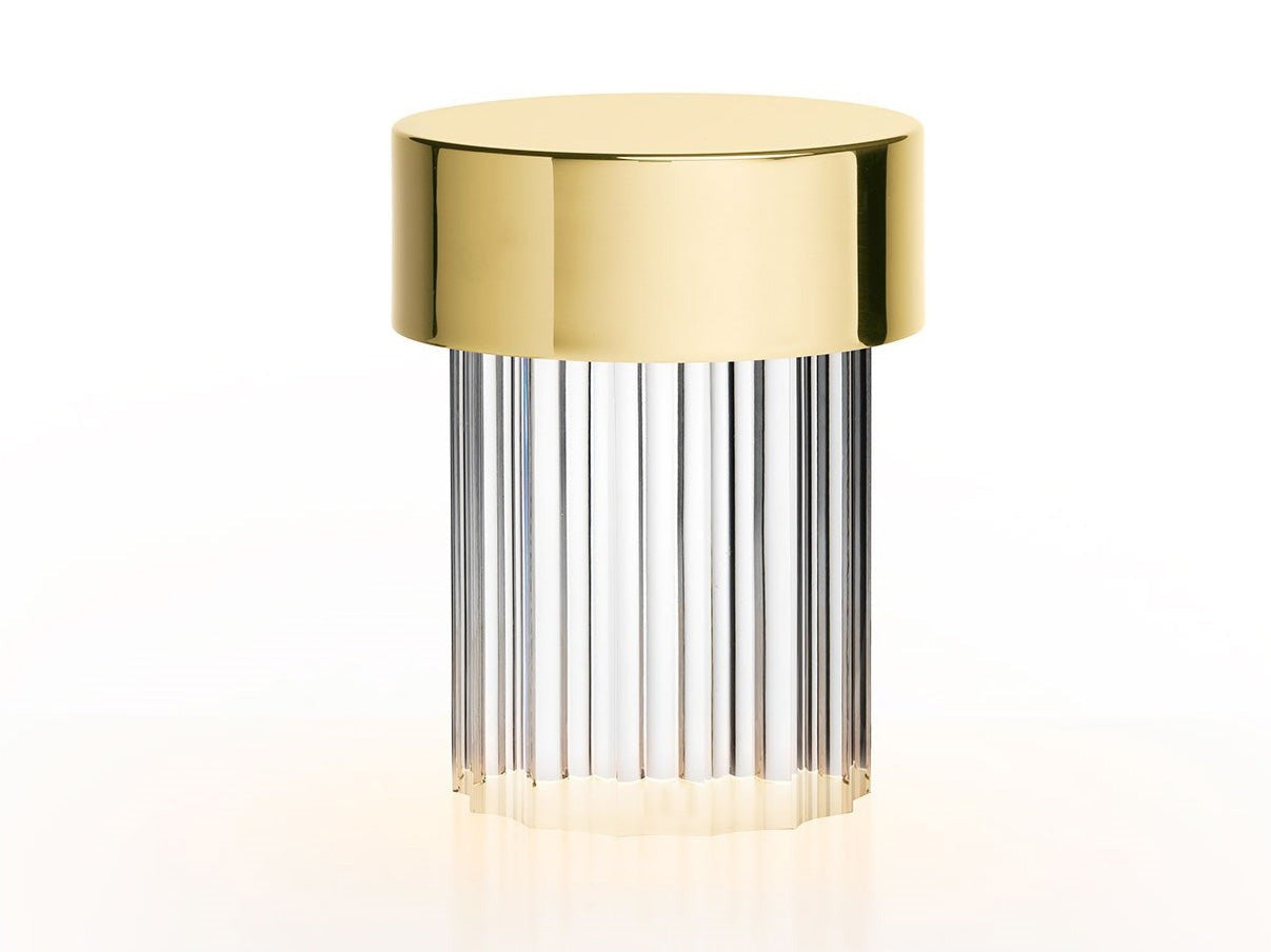 Column Glow Portable Glass Table Lamp