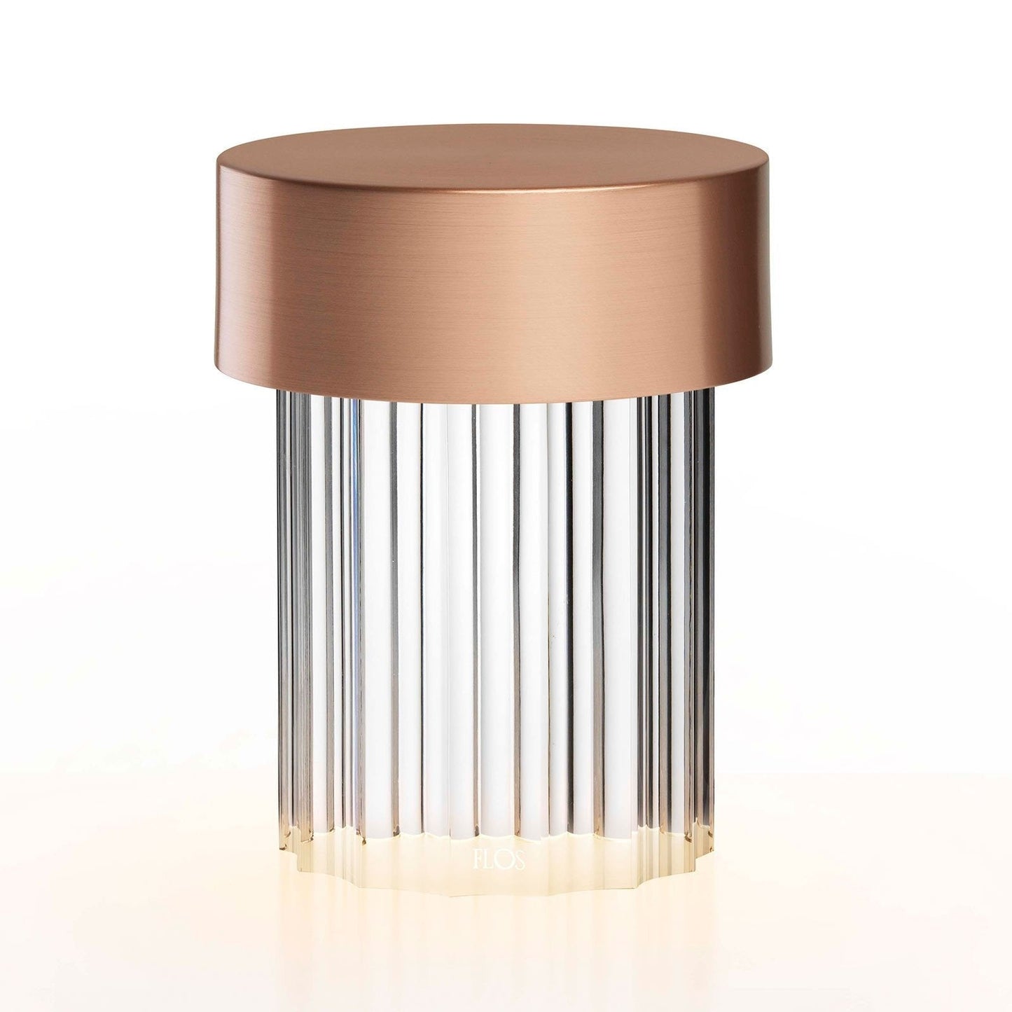 Column Glow Portable Glass Table Lamp