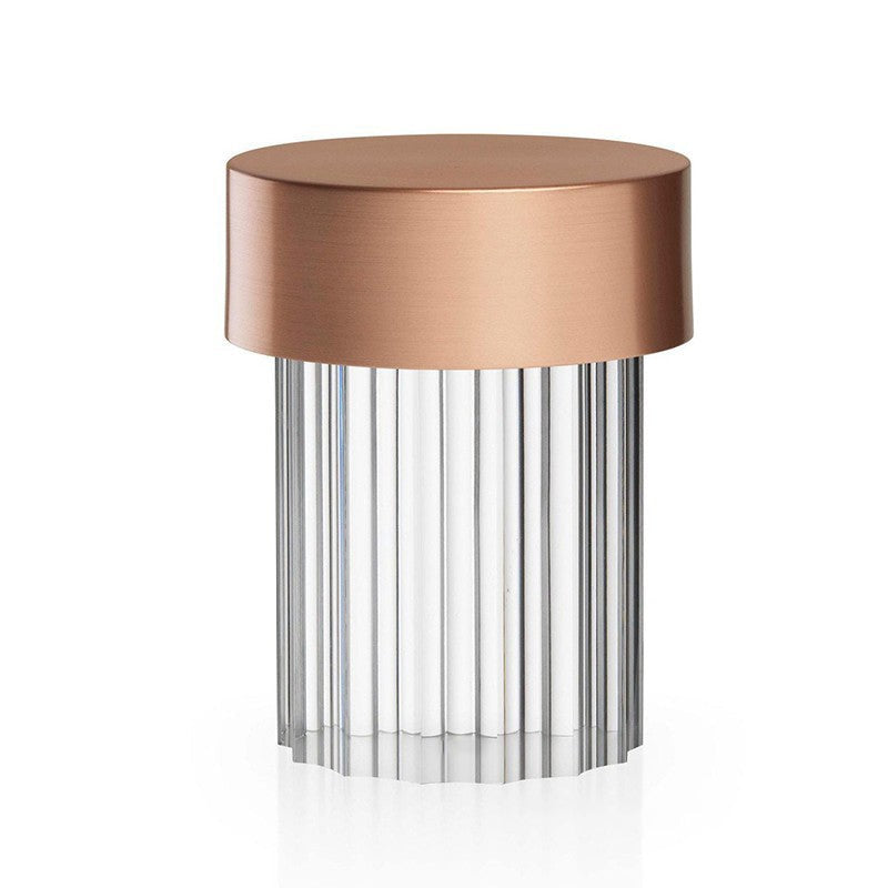 Column Glow Portable Glass Table Lamp