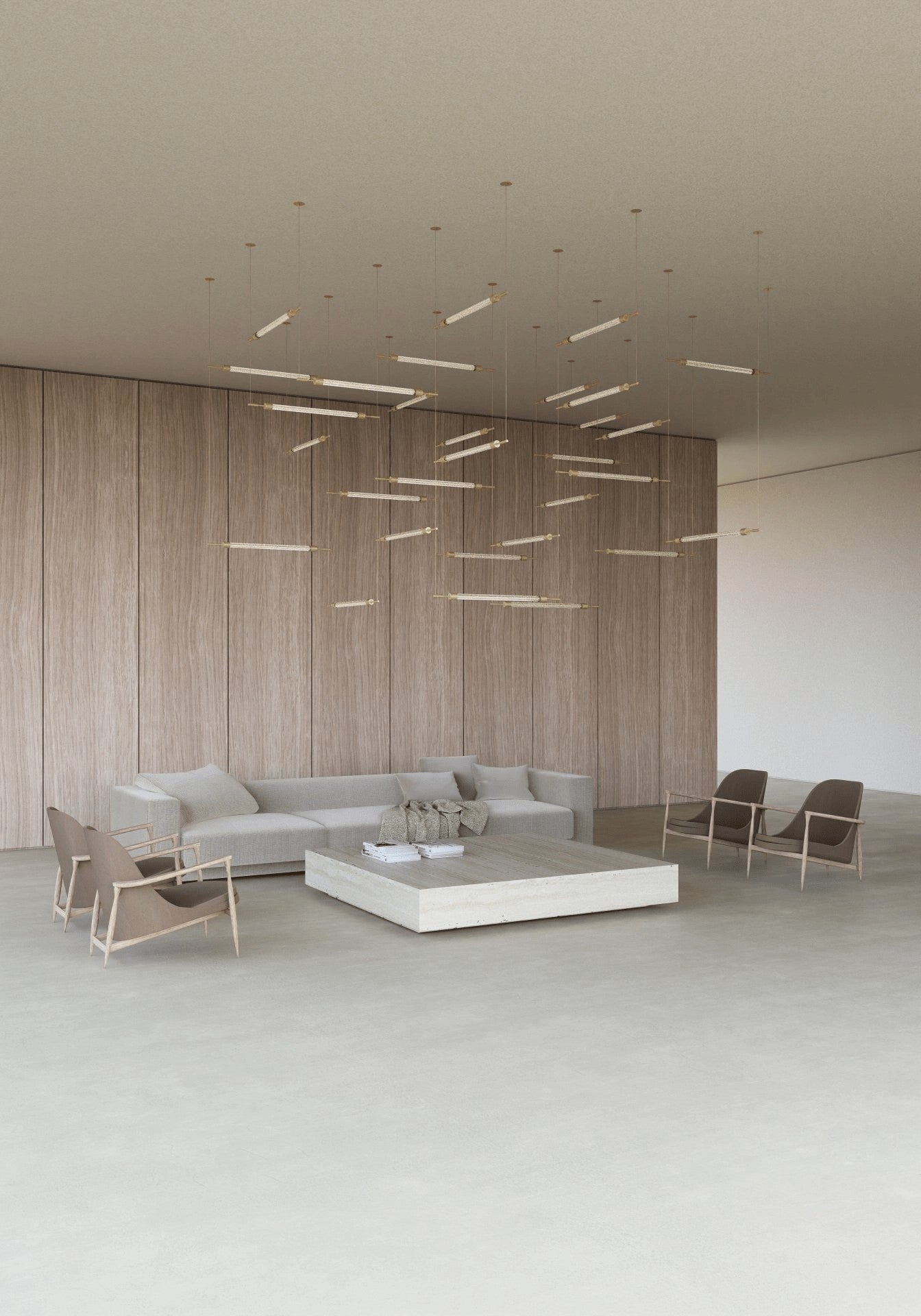 Crystal Grid Custom Statement Chandelier