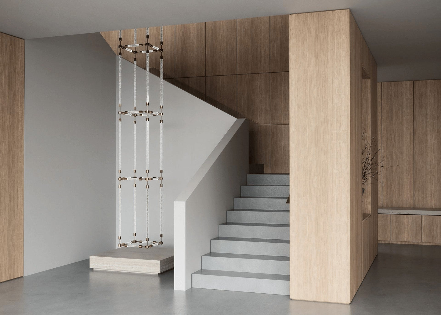 Crystal Grid Custom Statement Chandelier