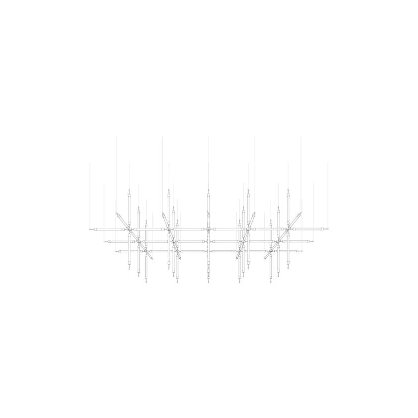 Crystal Grid Custom Statement Chandelier