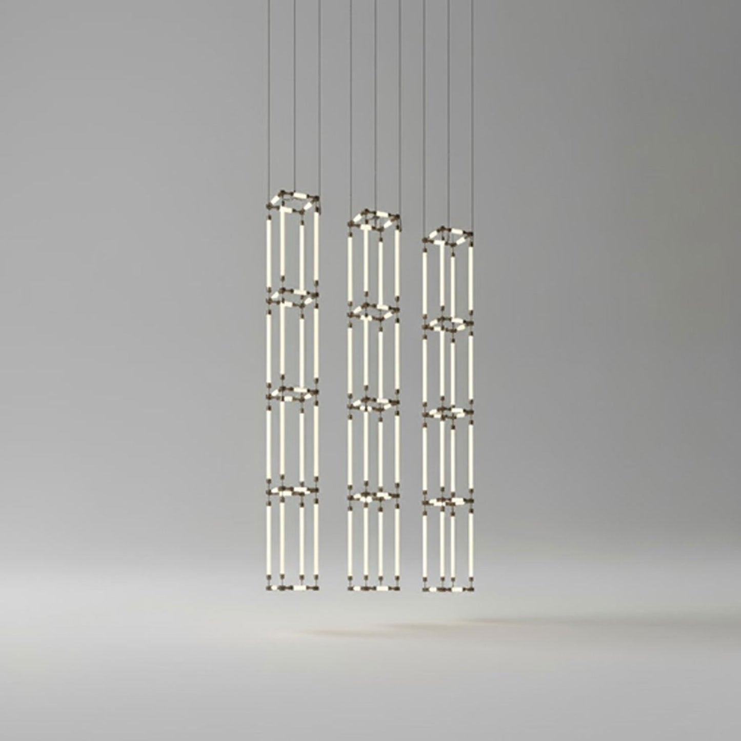 Crystal Grid Custom Statement Chandelier