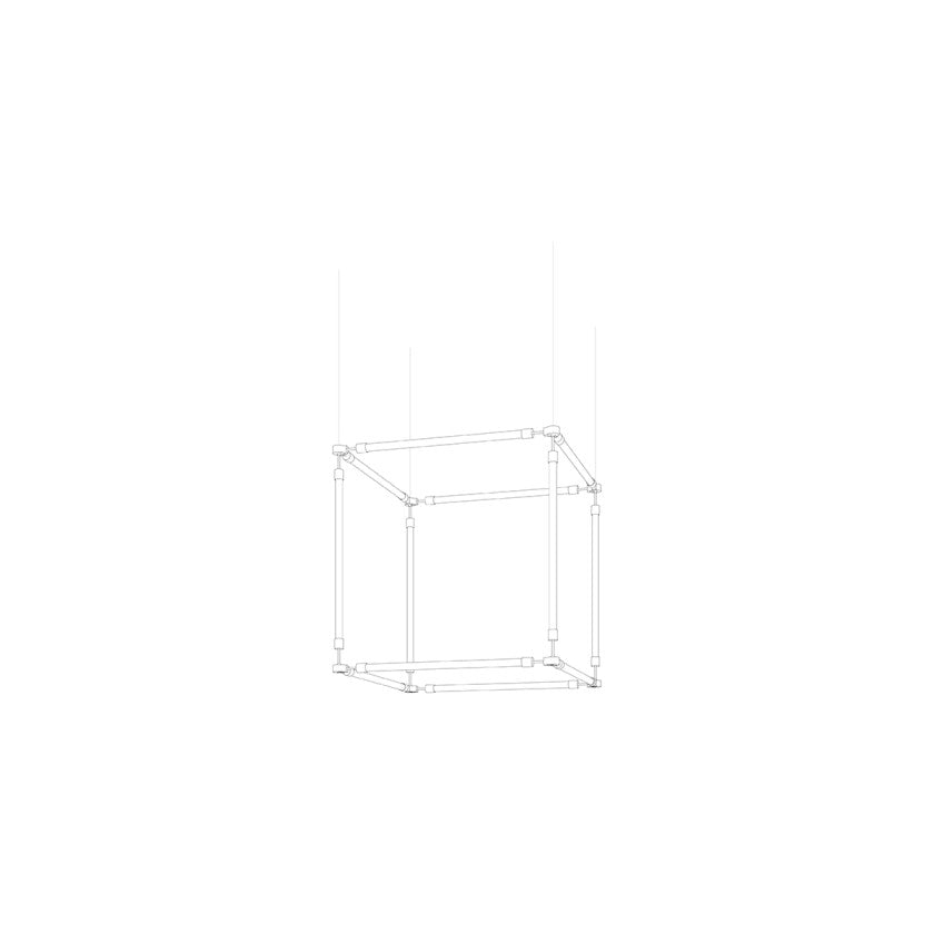 Crystal Grid Custom Statement Chandelier