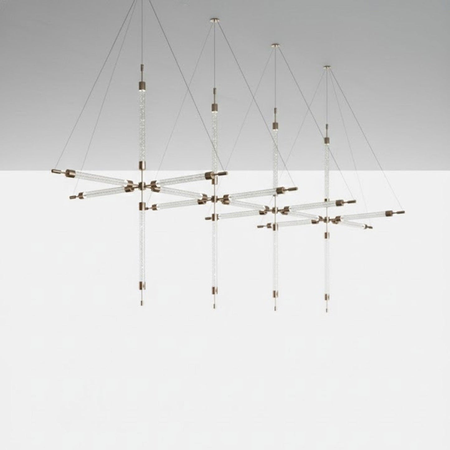 Crystal Grid Custom Statement Chandelier