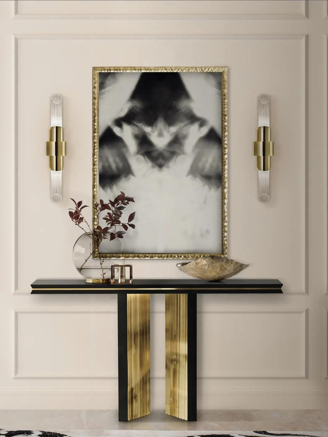 Crystal Line Gold Wall Light