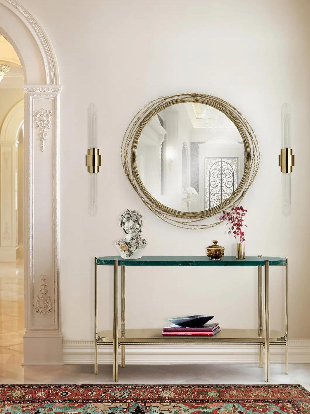 Crystal Line Gold Wall Light