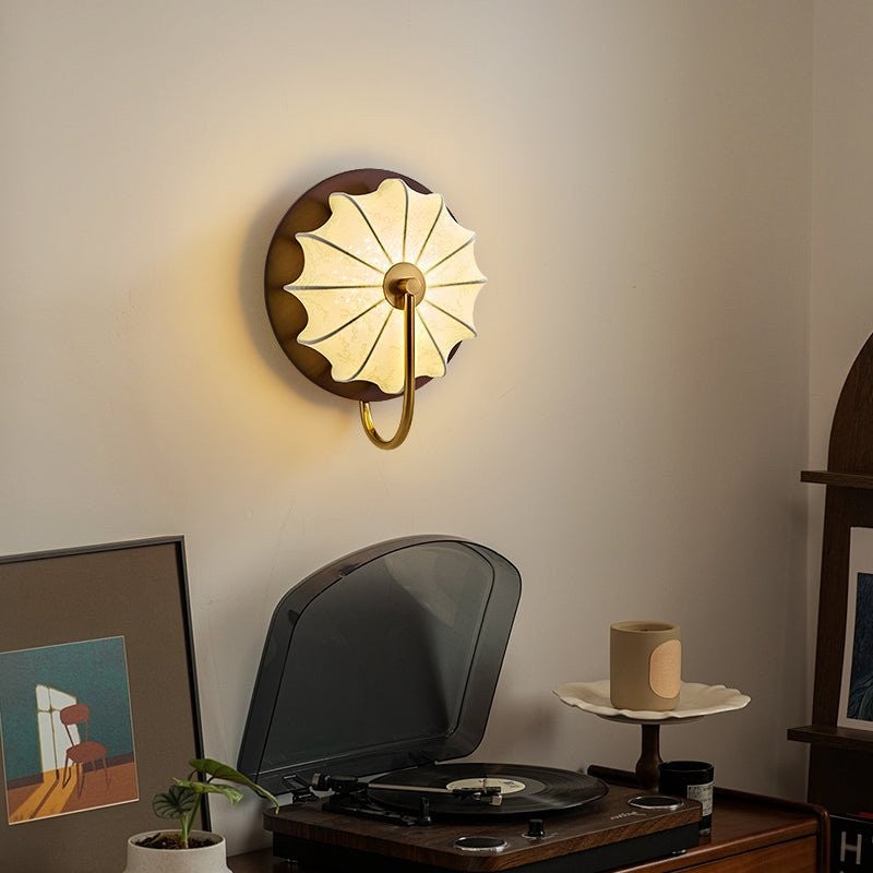 Elowen Fabric Lantern Wall Light