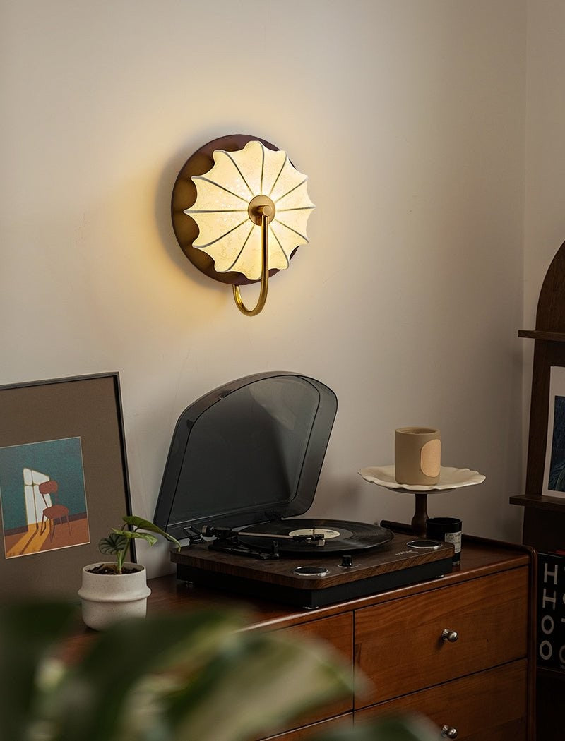 Elowen Fabric Lantern Wall Light