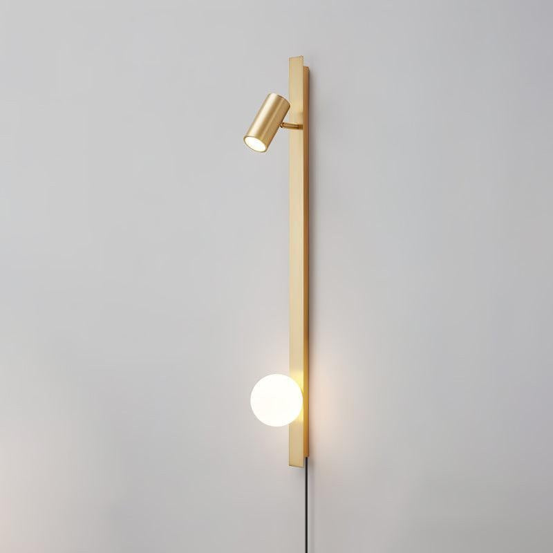 Extended Arm Plug-In Wall Light