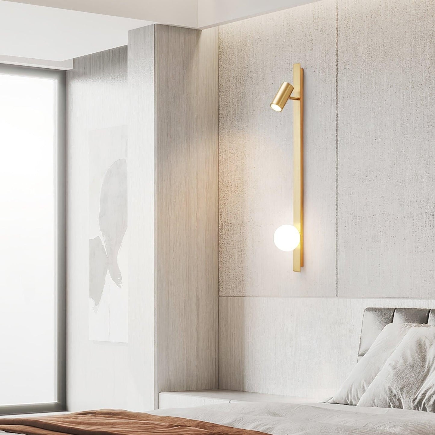 Extended Arm Plug-In Wall Light