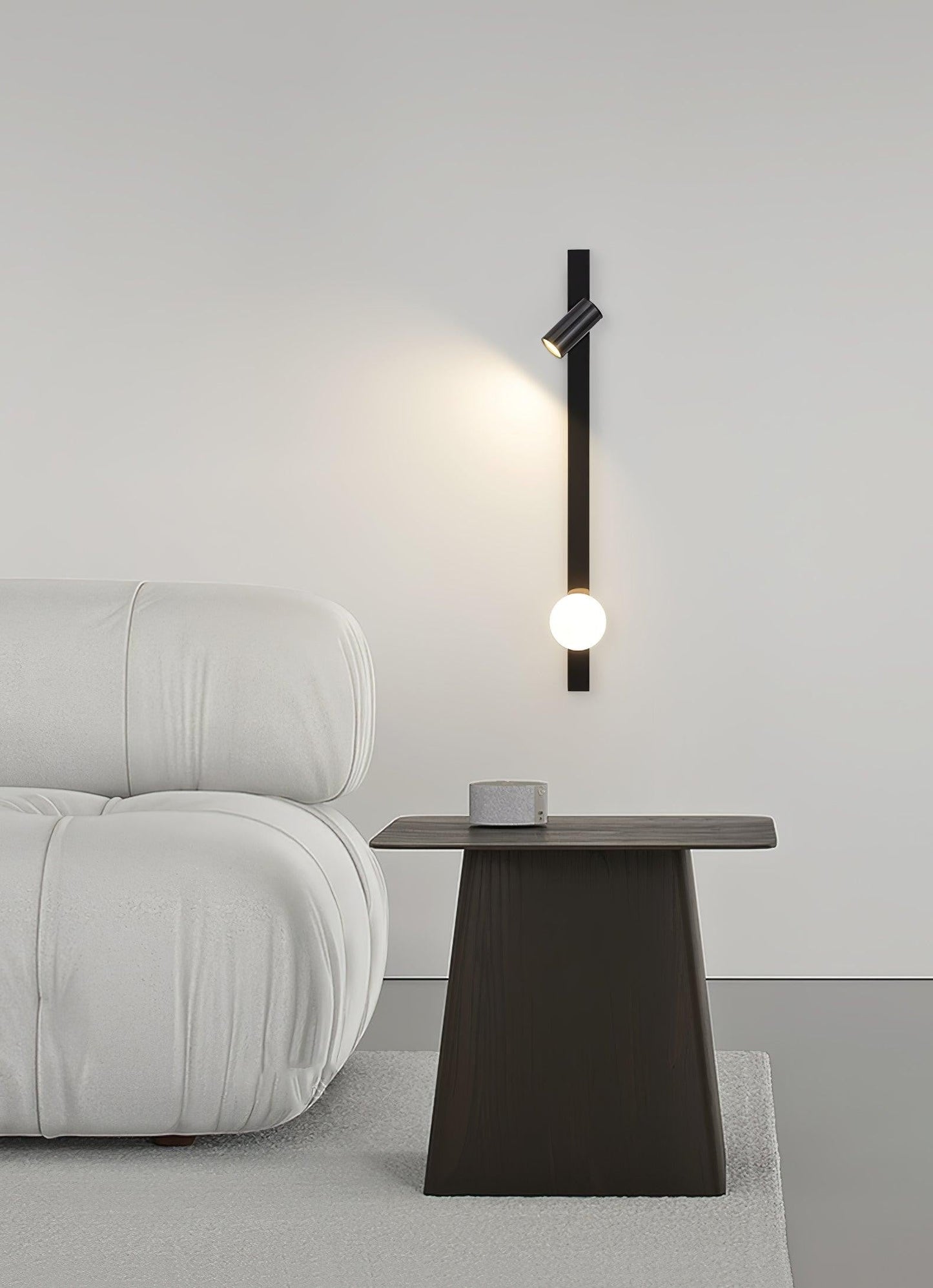 Extended Arm Plug-In Wall Light