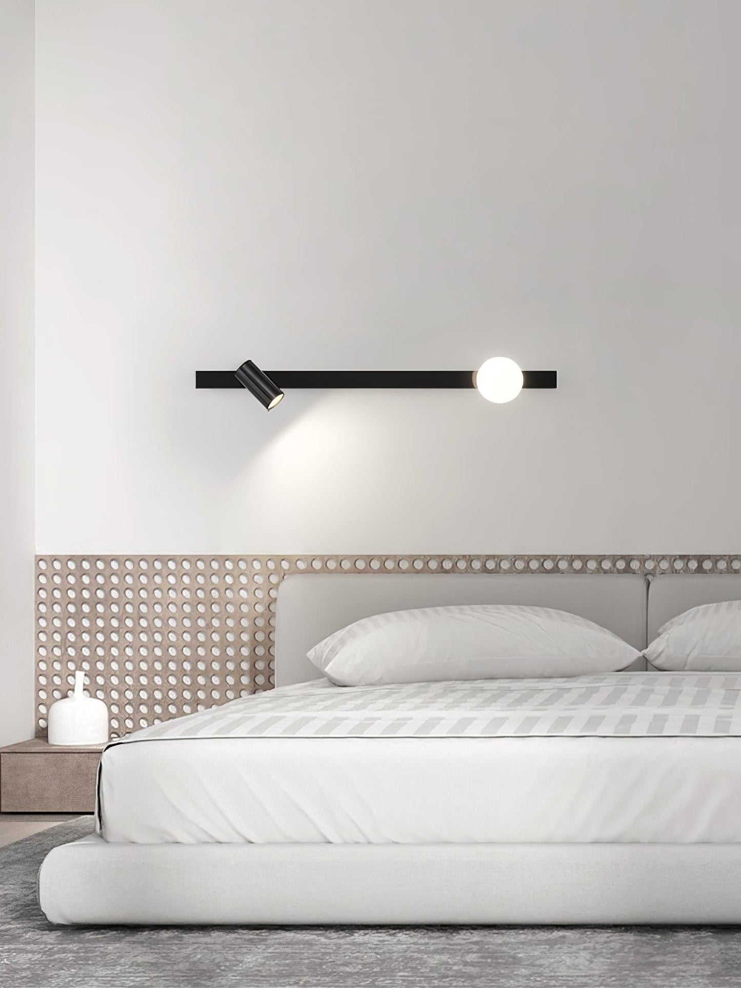 Extended Arm Plug-In Wall Light