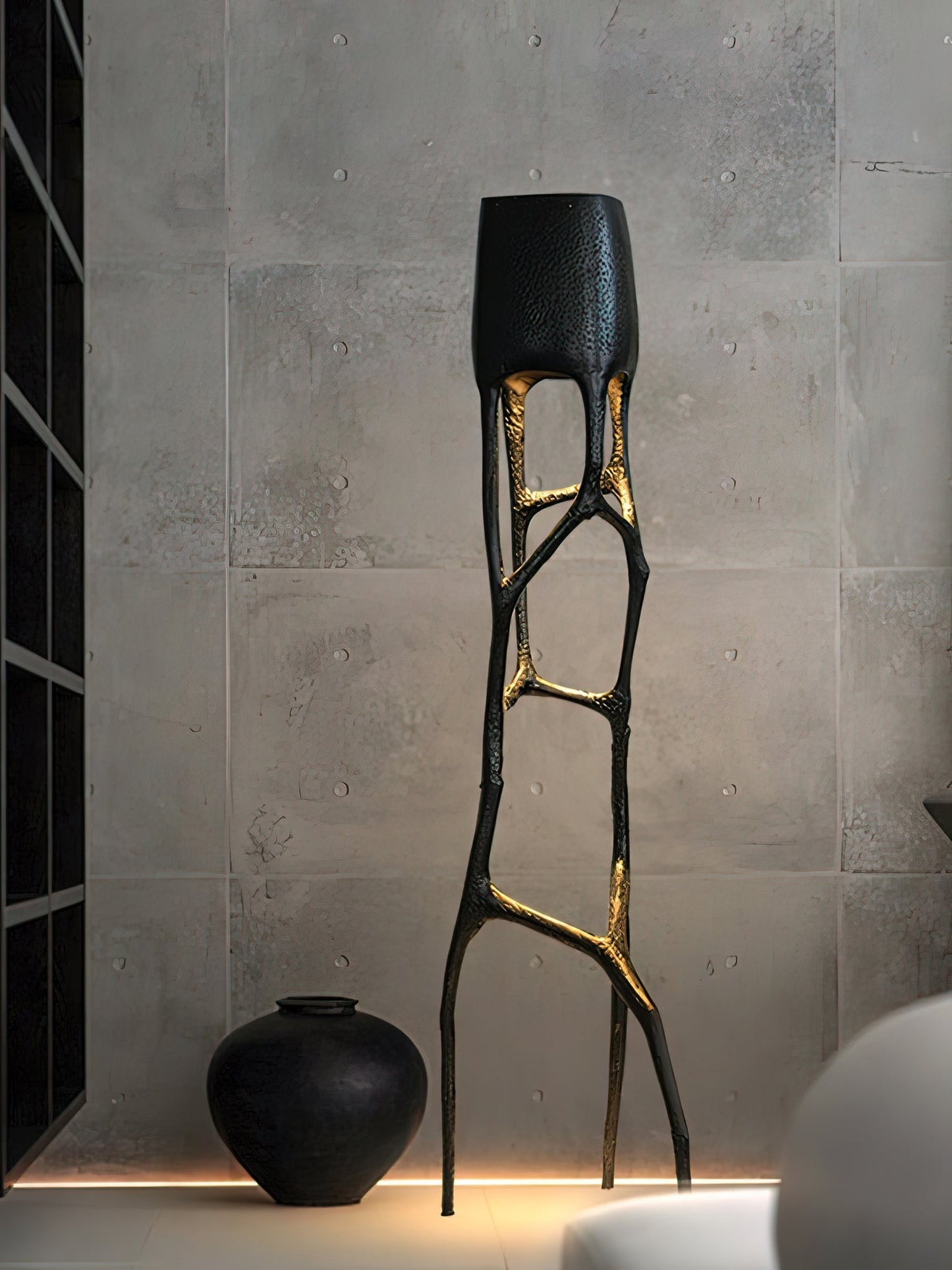 Gothic Sculptural Statement Floor Lamp