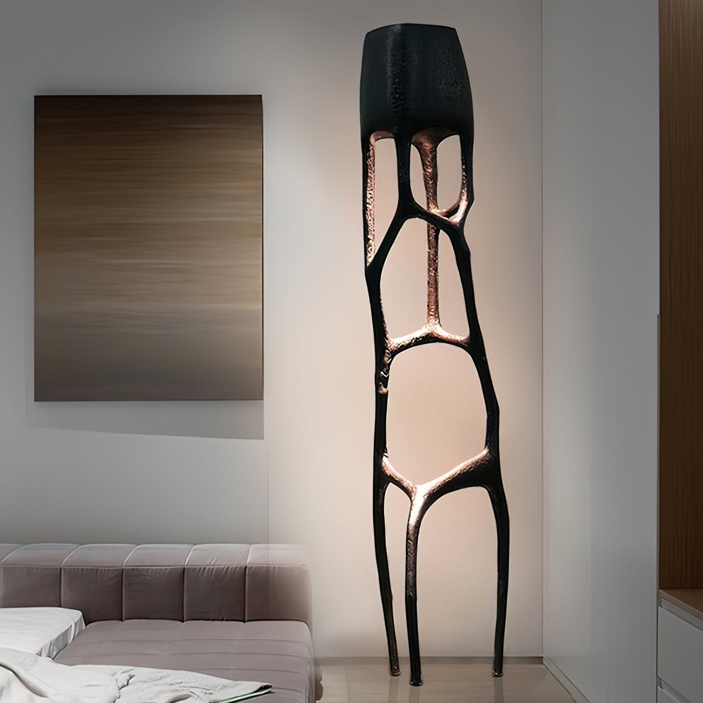 Gothic Sculptural Statement Floor Lamp