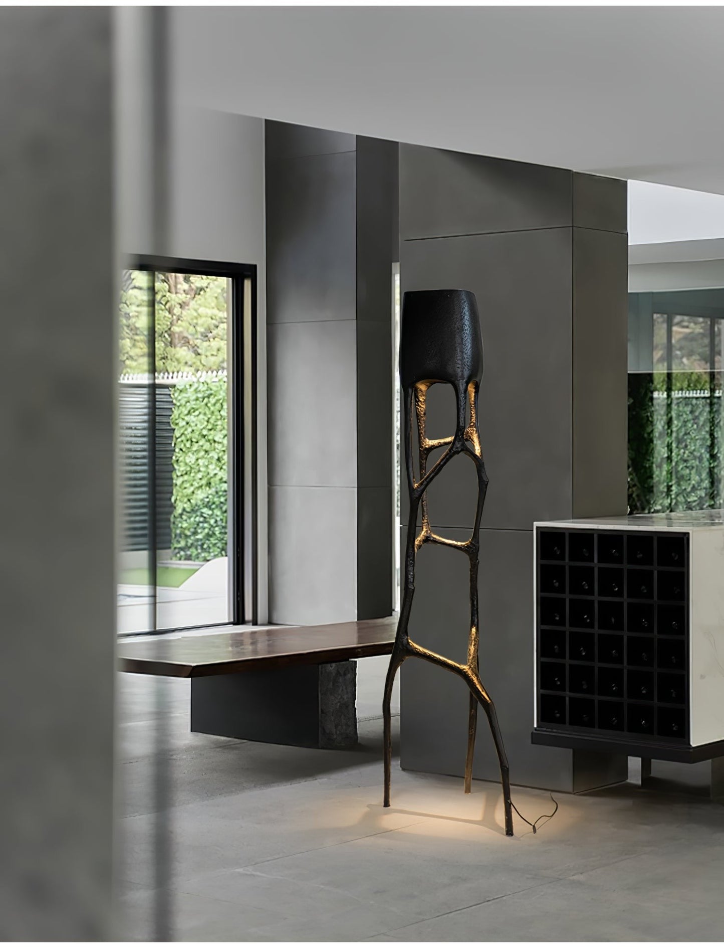 Gothic Sculptural Statement Floor Lamp