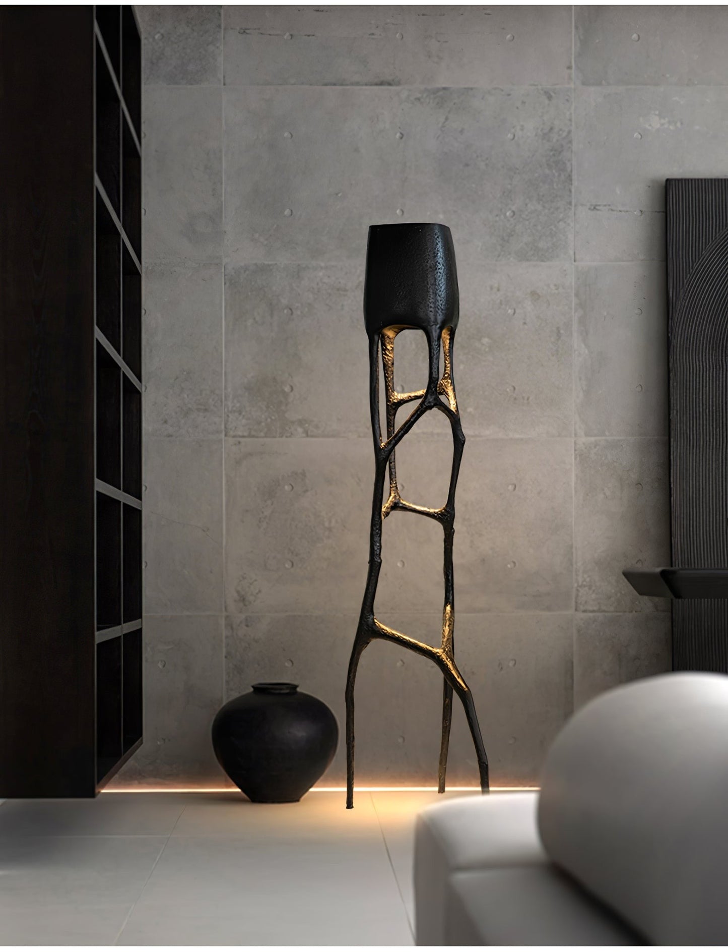 Gothic Sculptural Statement Floor Lamp