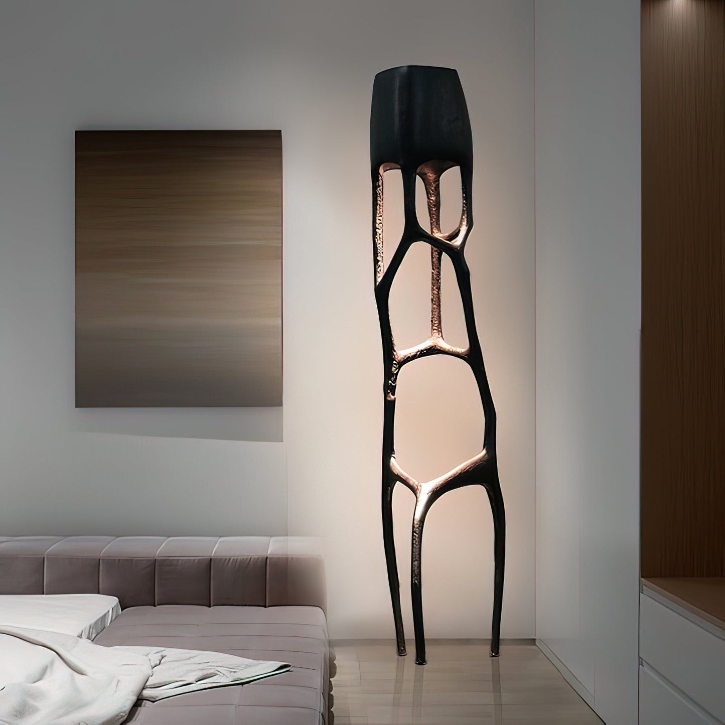Gothic Sculptural Statement Floor Lamp