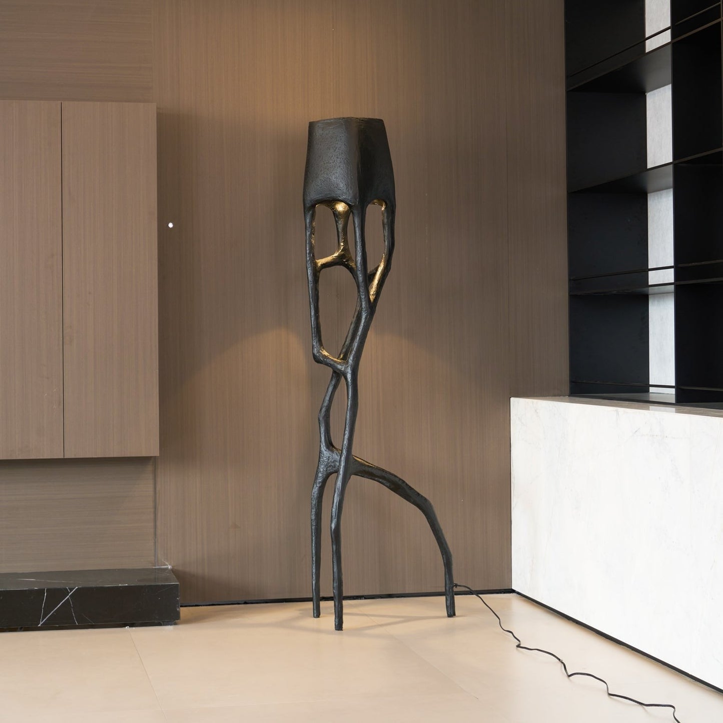 Gothic Sculptural Statement Floor Lamp