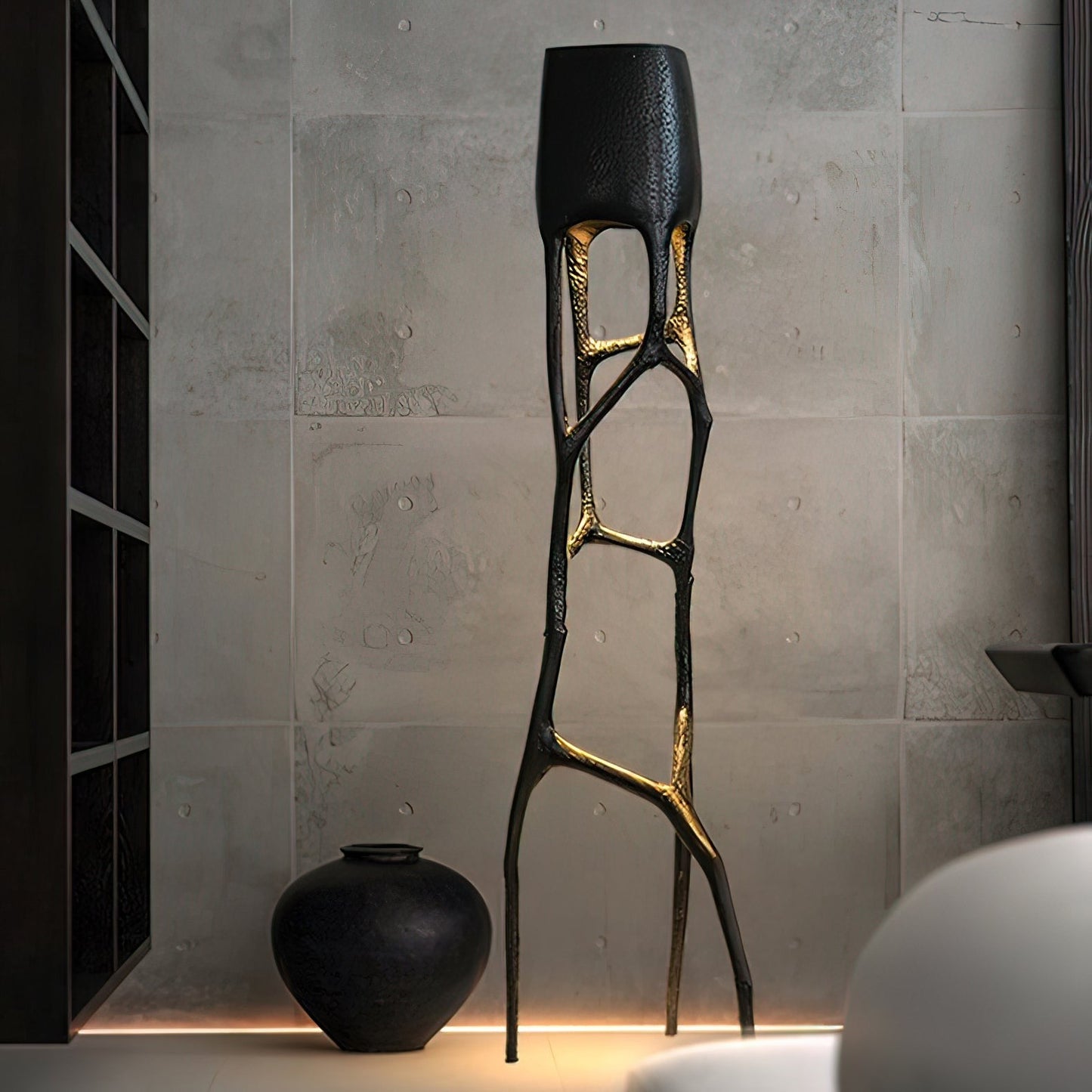 Gothic Sculptural Statement Floor Lamp