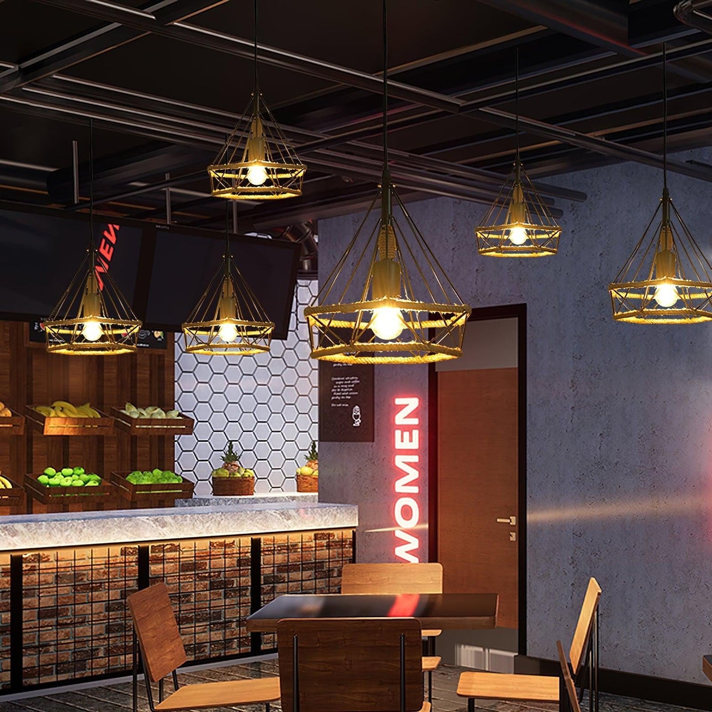 Handwoven Hemp Rope Statement Pendant